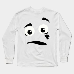 Emoji - heartbreak face Long Sleeve T-Shirt